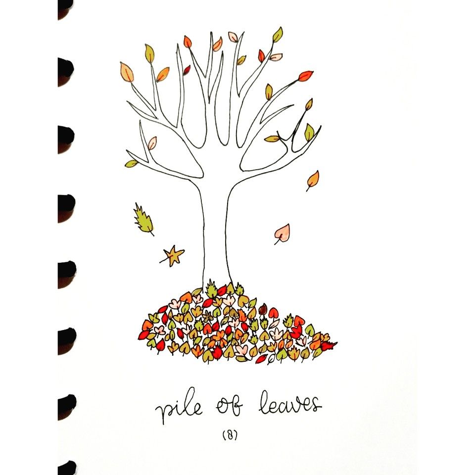 Pile Of Leaves Drawing at Explore collection of