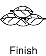 150x180 Autumnfall - Pile Of Leaves Drawing