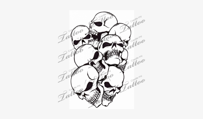 820x481 marketplace tattoo pile of skulls - Pile Of Skulls Drawing