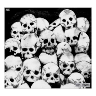 307x307 pile of skulls art wall - Pile Of Skulls Drawing