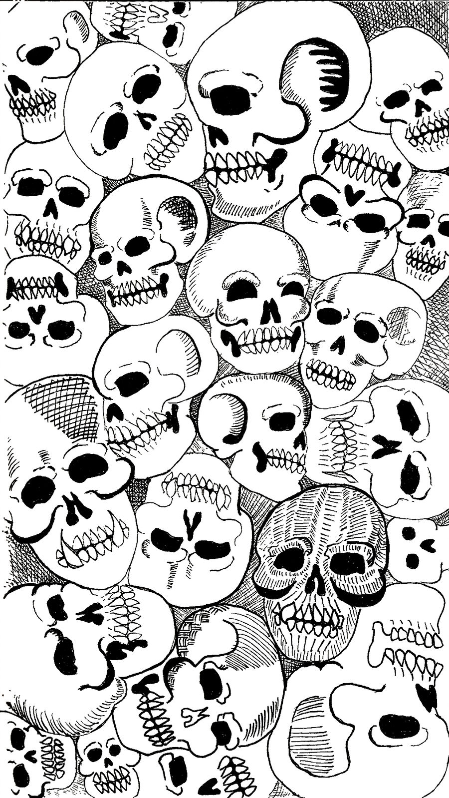 900x1598 pile o' skulls - Pile Of Skulls Drawing