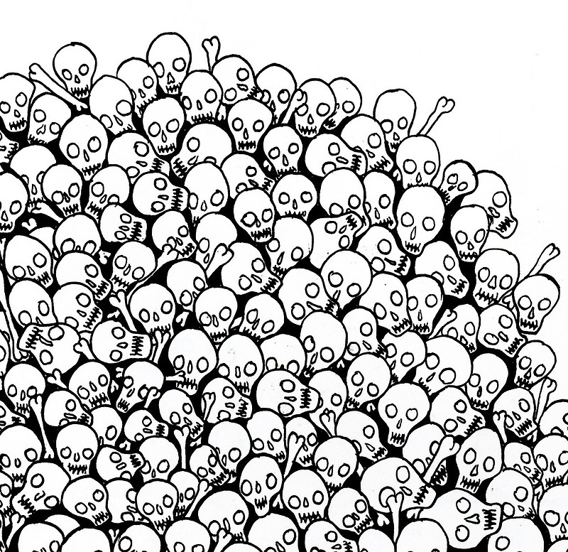 Pile Of Skulls Drawing at Explore collection of