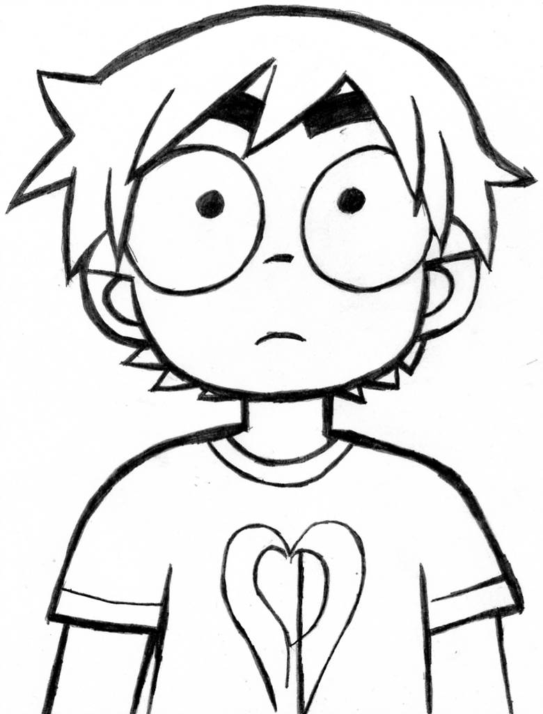 780x1024 wtf scott pilgrim drawing - Pilgrim Drawing
