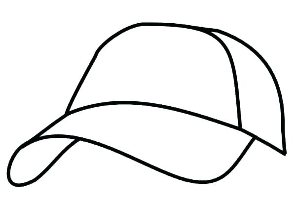 600x417 baseball hat coloring - Pilgrim Hat Drawing