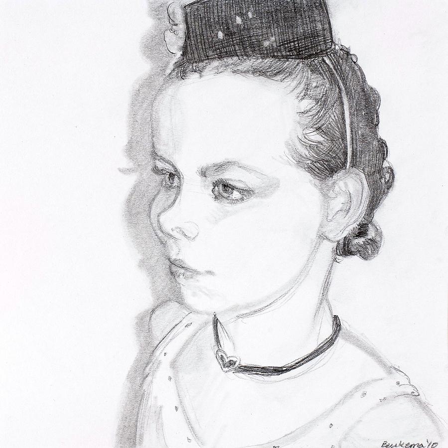 899x900 girl with the pill box hat drawing - Pill Drawing