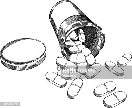 457x375 vector art pills vector art - Pill Drawing