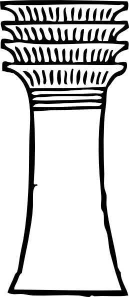 258x595 pillar column outline clip art free vector in open office drawing - Pillar Drawing