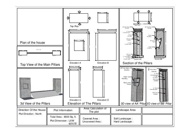 638x451 pillar drawing concreate bloclk - Pillar Drawing