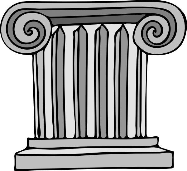 600x548 short pillar clip art free vector in open office drawing - Pillar Drawing