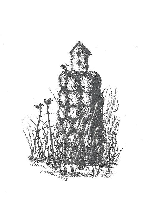 528x739 stone pillar drawing - Pillar Drawing