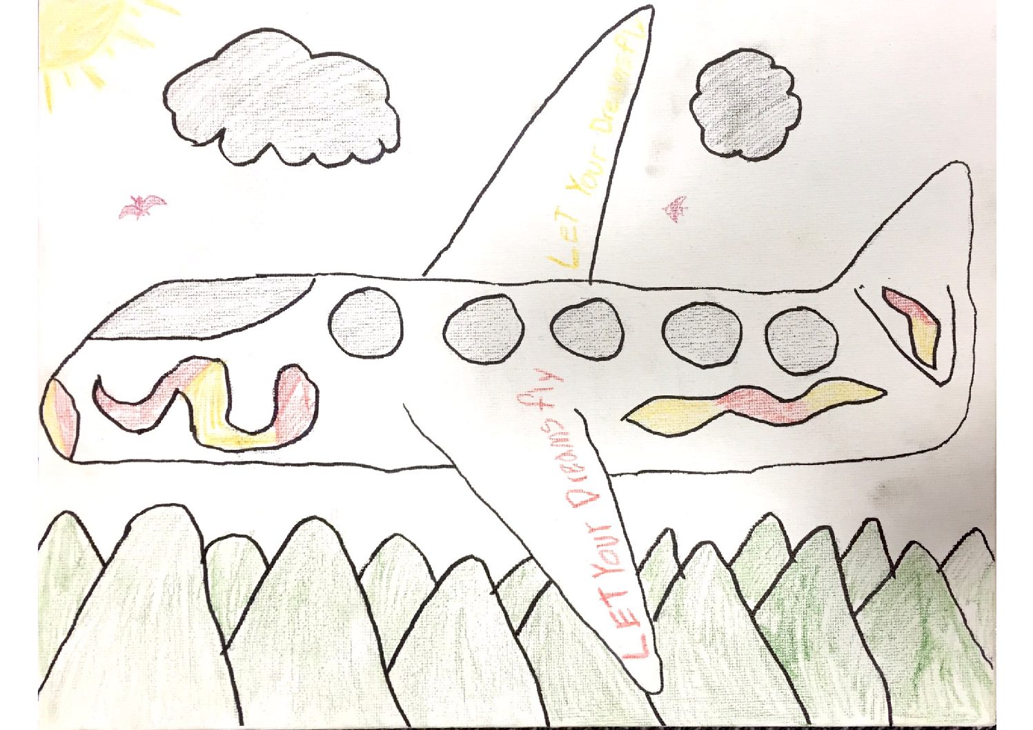 1497x1058 my dream of becoming a pilot - Pilot Drawing