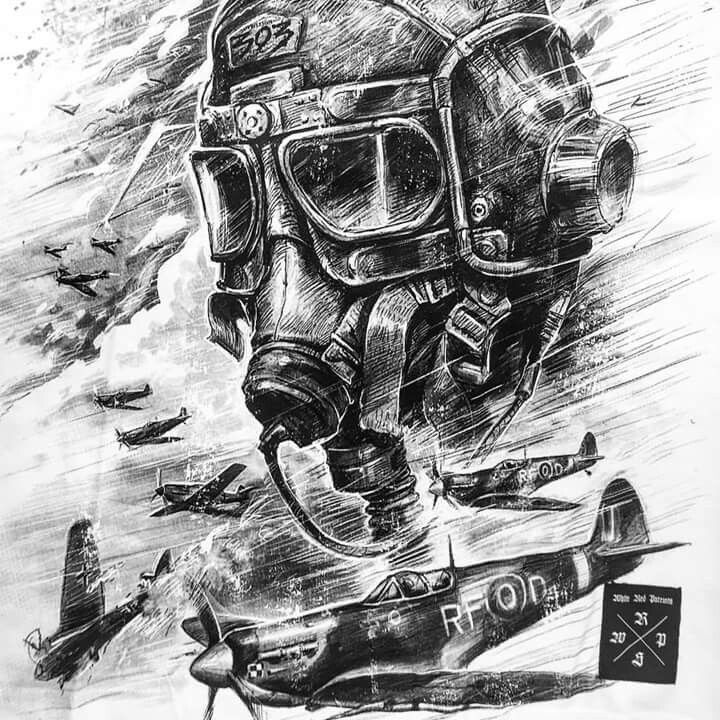 720x720 raf pilot gear plane tattoo, aviation - Pilot Drawing