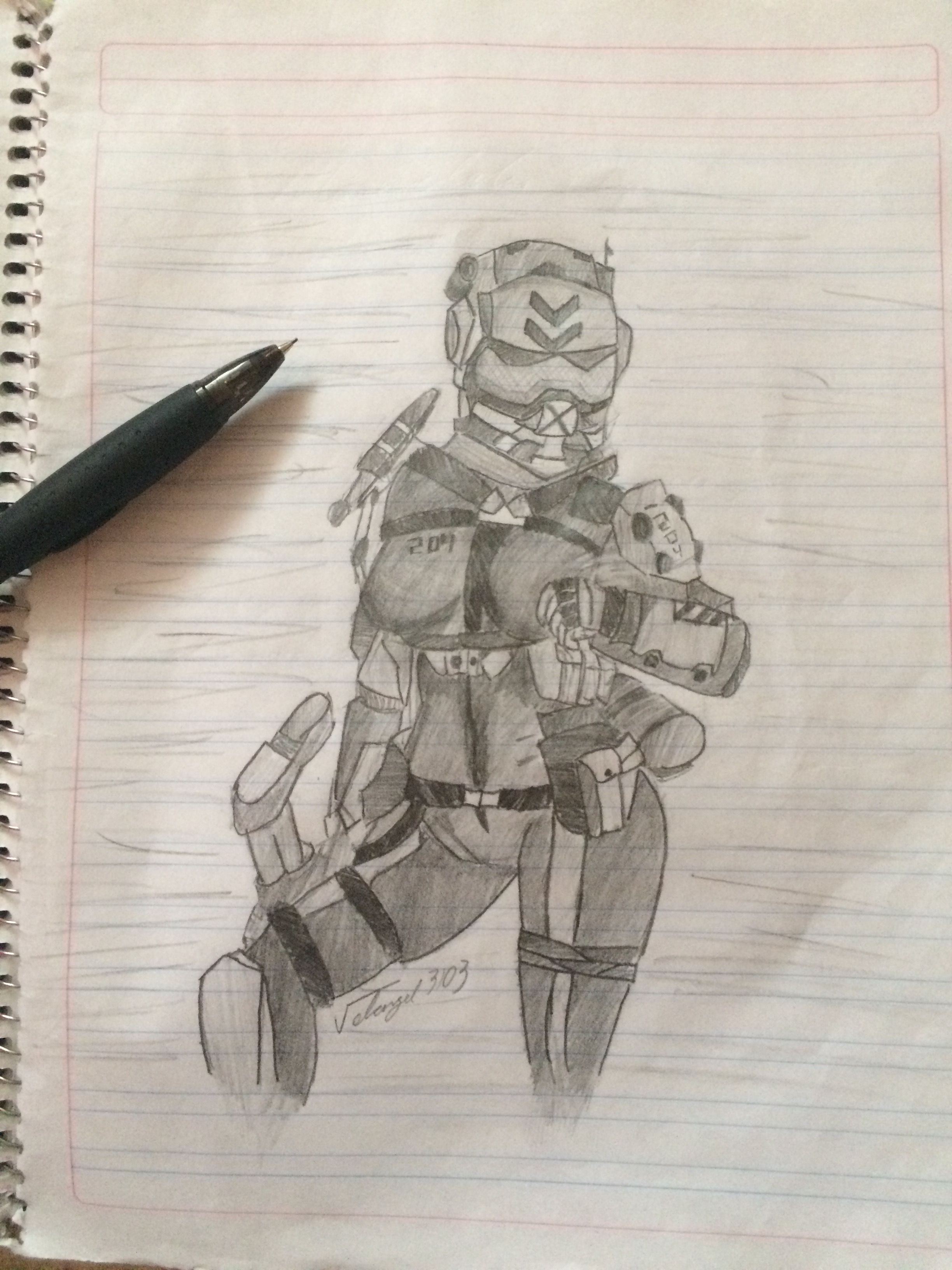 2448x3264 titanfall pilot drawdibujo titanfall sketches, drawings - Pilot Drawing