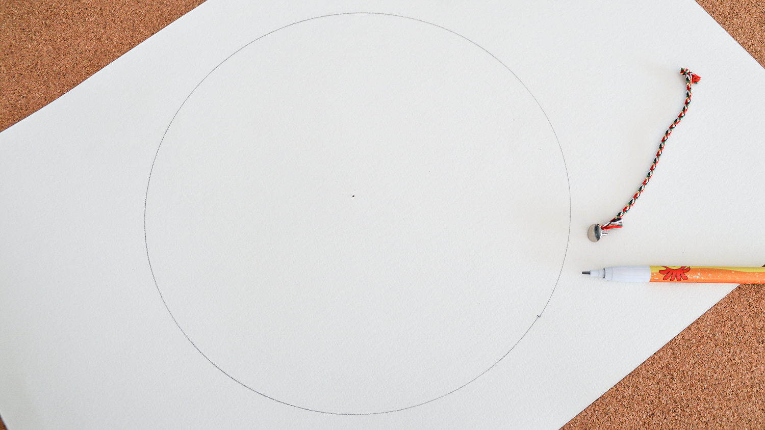 1500x844 How To Draw A Perfect Circle Using A Pin Steps - Pin Drawing