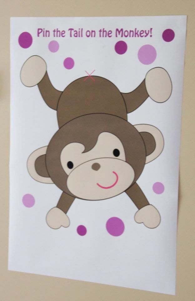 624x960 Pin The Tail On The Monkey Game - Pin The Tail On The Donkey Drawing