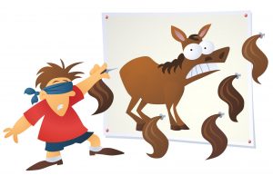 300x204 Easy Party Games For Children Partywizz Blog - Pin The Tail On The Donkey Drawing