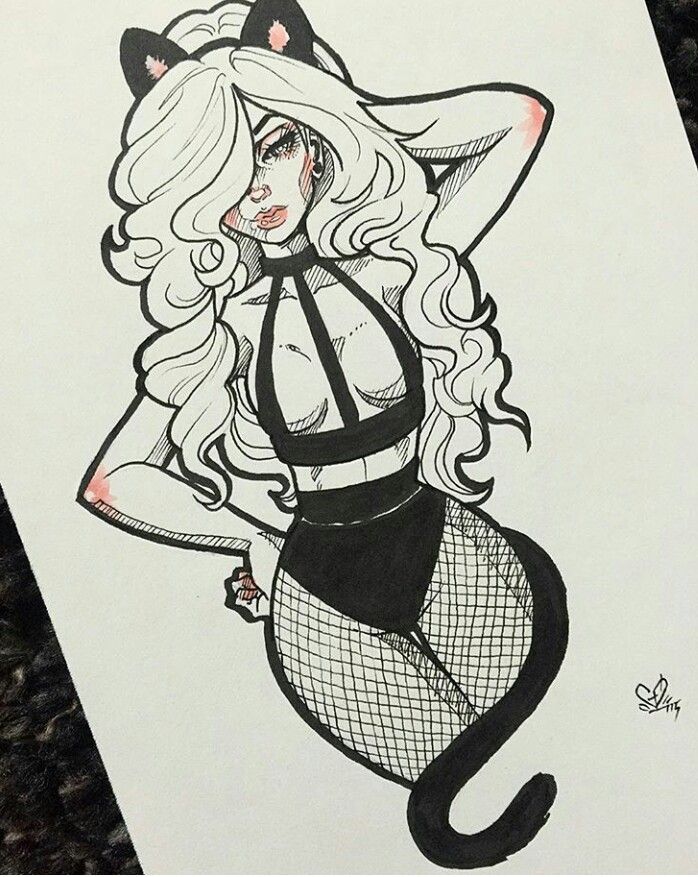 698x877 instagram - Pin Up Drawing