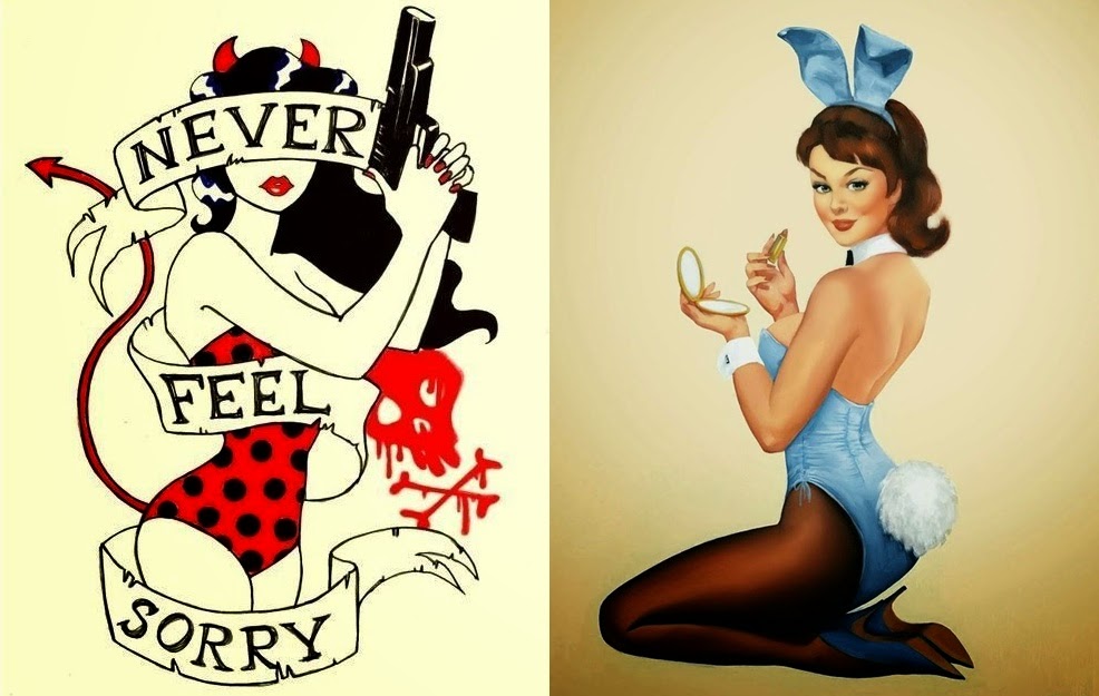986x625 Pop Culture And Fashion Magic Pin Up Girls And Pin Up Tattoos - Pin Up Drawings Tumblr