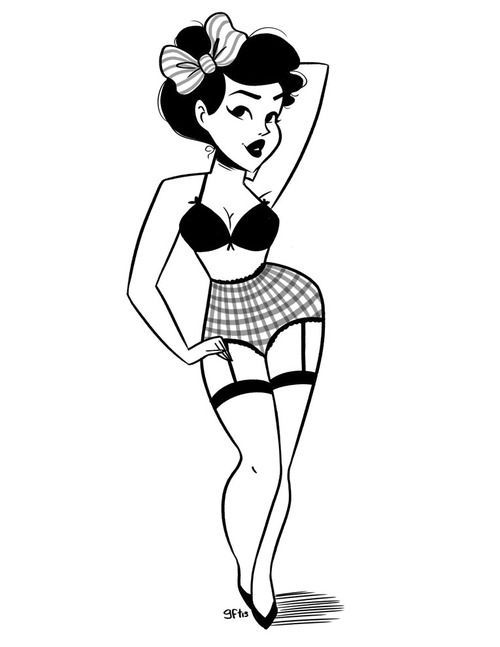 500x647 Pro Tumblr Drawing Tutorials Circuit Pin Up - Pin Up Drawings Tumblr