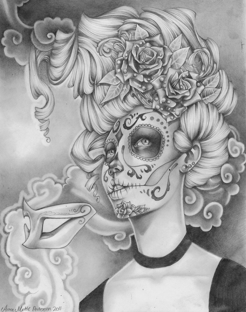 808x1024 Flower Skull Drawing Tumblr Best Images About Sugar Skull - Pin Up Drawings Tumblr