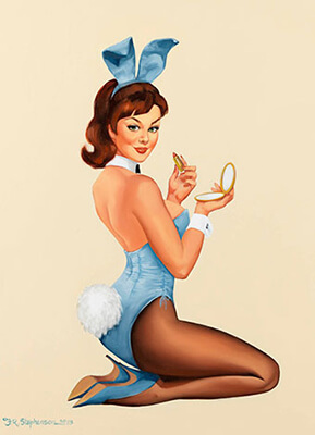 289x400 History Of Pin Up Girls And The Tattoos They Inspired Custom - Pin Up Girl Drawings