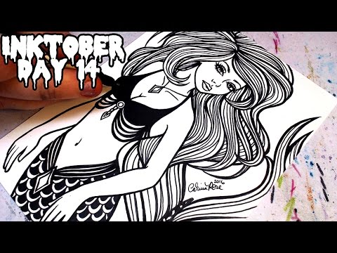 480x360 inktober day - Pin Up Girl Drawings