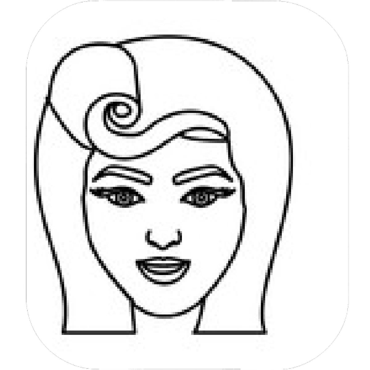 1200x1200 Designs Mein Mousepad Design Mousepad Selbst Designen - Pin Up Girl Face Drawing