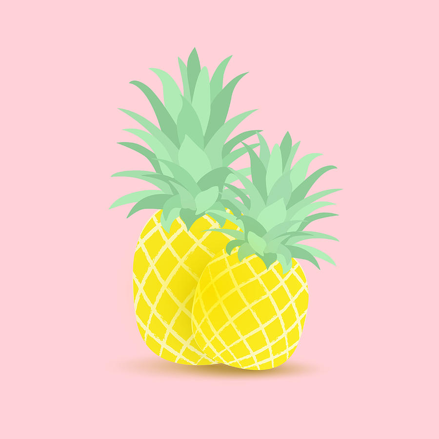 900x900 Tropical Fruit Pineapple Drawing - Pineapple Drawing