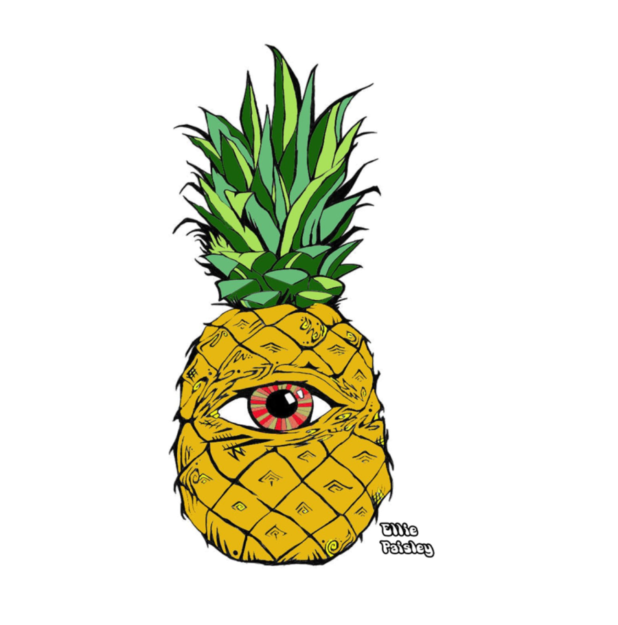 900x909 pineapple, drawing, plant, transparent png image clipart free - Pineapple Drawing Clip Art