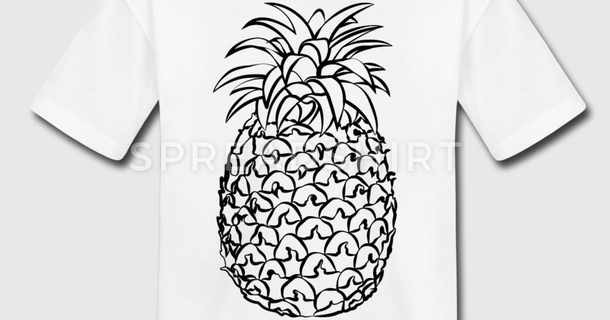Pineapple Line Drawing