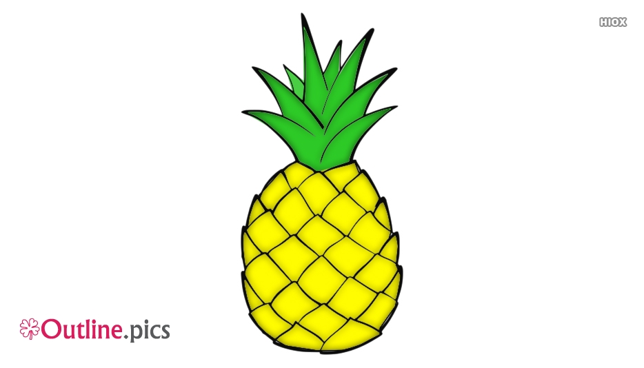 934x534 Outline Drawing Images Of Pineapple - Pineapple Outline Drawing