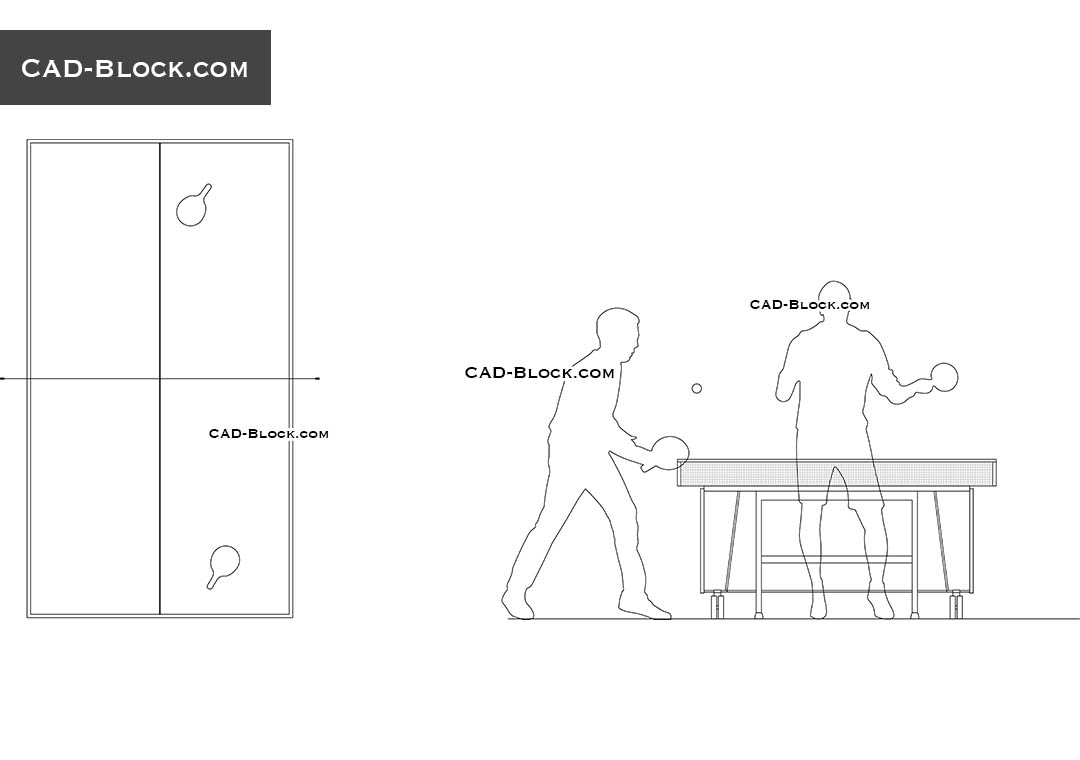 1080x760 ping pong cad blocks, autocad drawings free download - Ping Drawing