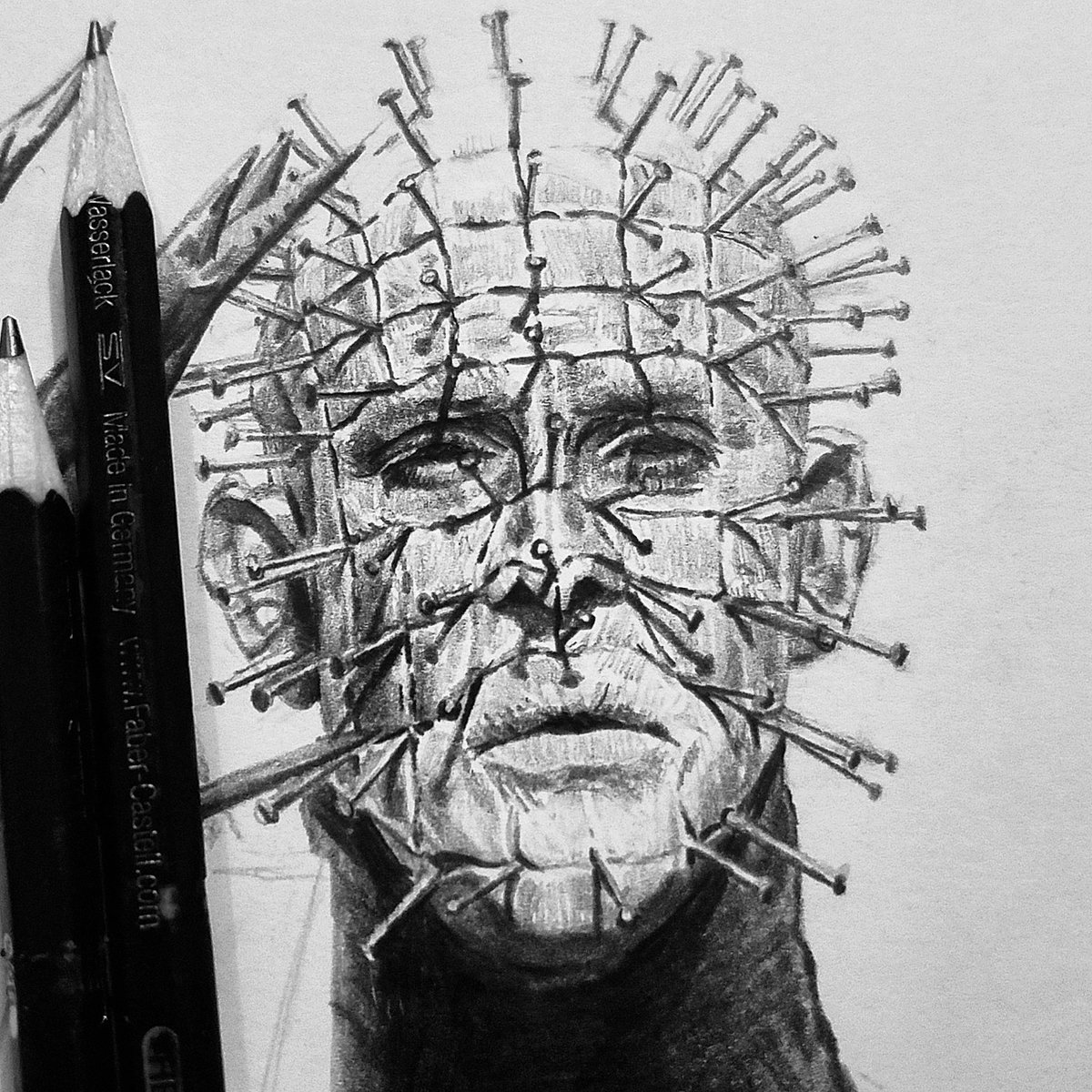 1200x1200 Lenny Romero On Twitter - Pinhead Drawing