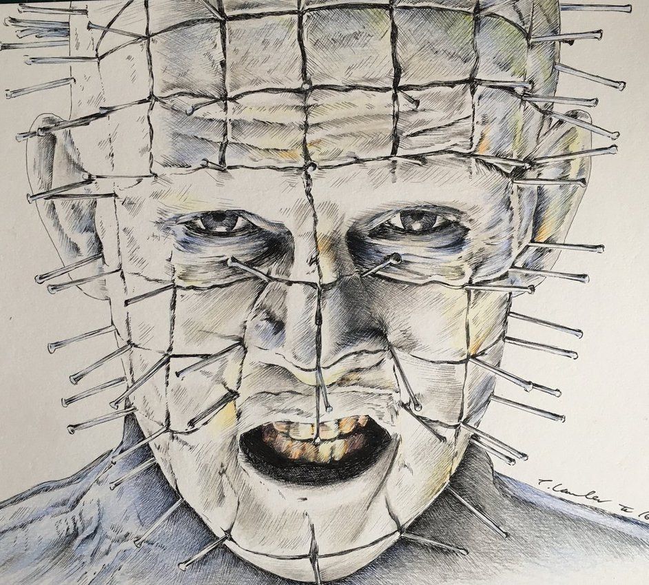 942x849 Pinhead Hellraiser Drawing - Pinhead Drawing