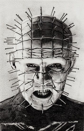 354x550 Hellraiser Pinhead Monsters - Pinhead Drawing