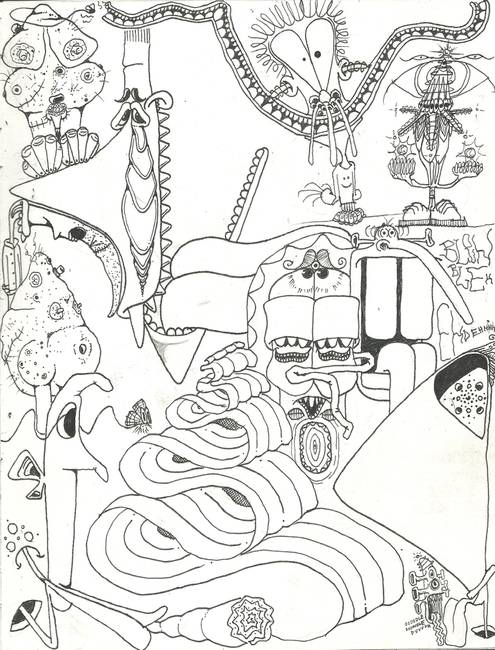 495x650 Pinhead Party - Pinhead Drawing