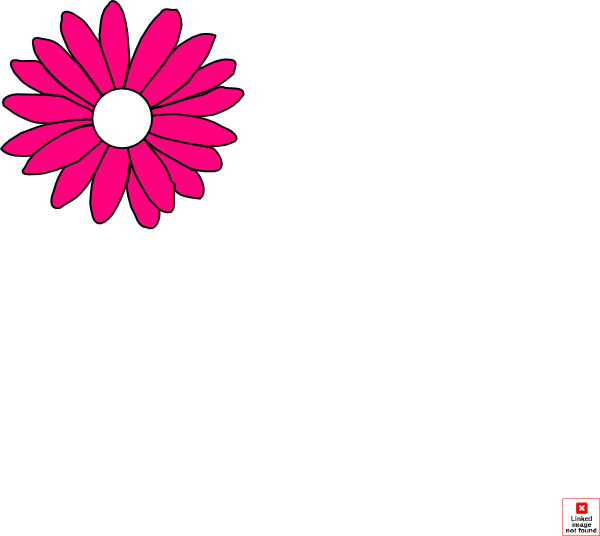 600x536 pink daisy clip art - Pink Daisy Drawing