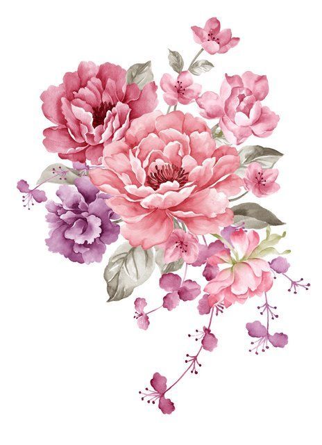 464x640 Kartinki S Tcvetami Tcvety, Flowers Flowers - Pink Flower Drawing