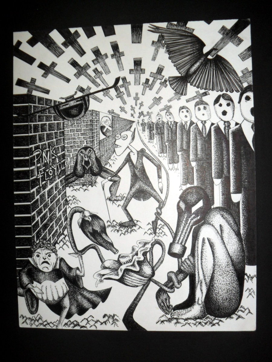 900x1200 pink floyd art works - Pink Floyd Drawing