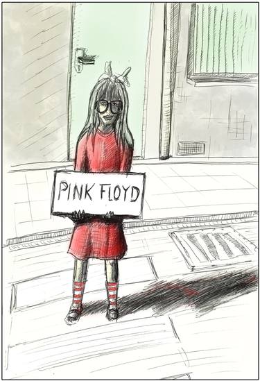 375x549 Pink Floyd Drawing - Pink Floyd Drawing