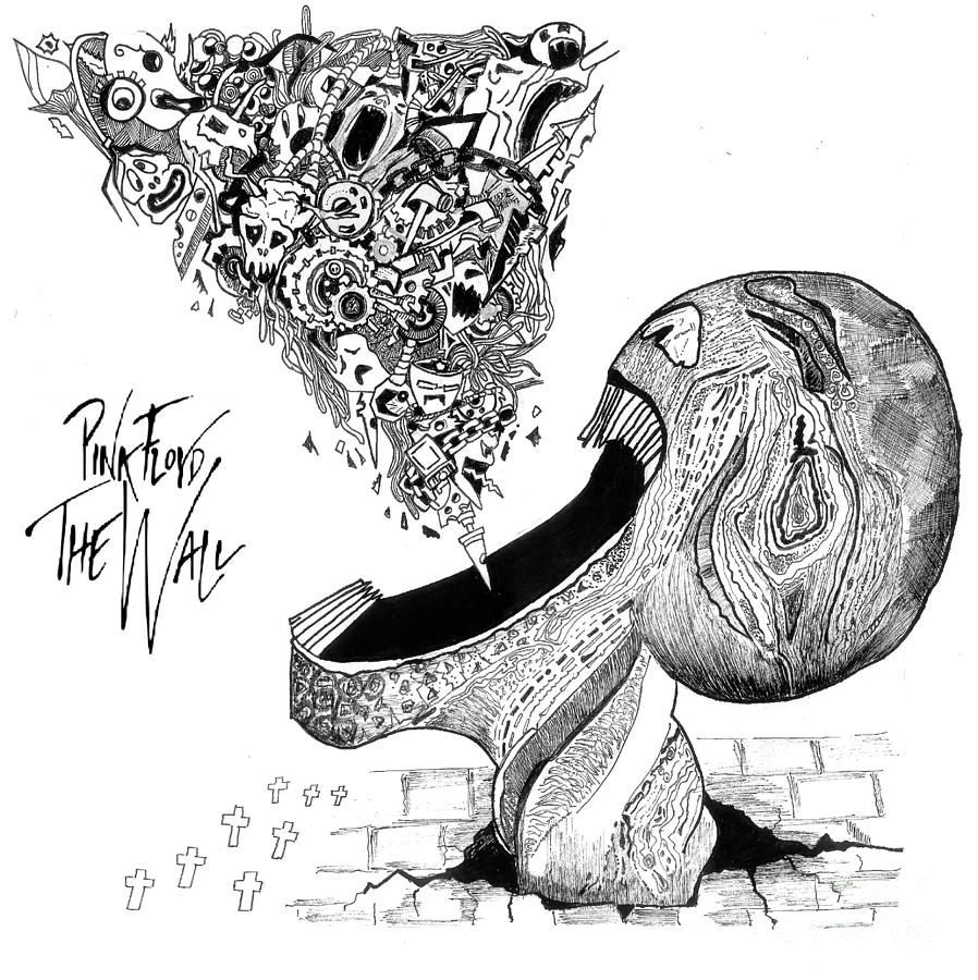 898x900 Pink Floyd Drawing - Pink Floyd Drawing