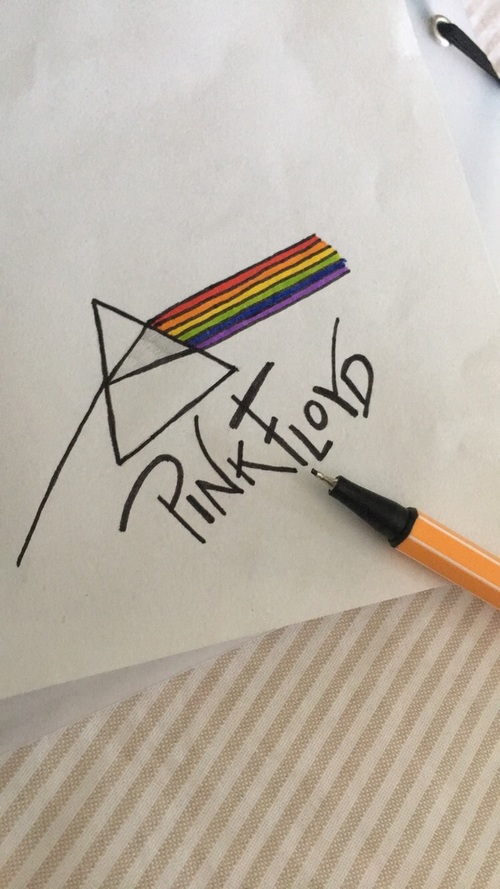 500x889 Drawing Pink Floyd Uploaded - Pink Floyd Drawing