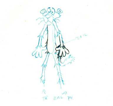 384x360 pink panther image archive - Pink Panther Drawing