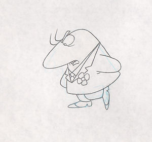 300x280 pink panther vintage production cell drawing the little man friz - Pink Panther Drawing