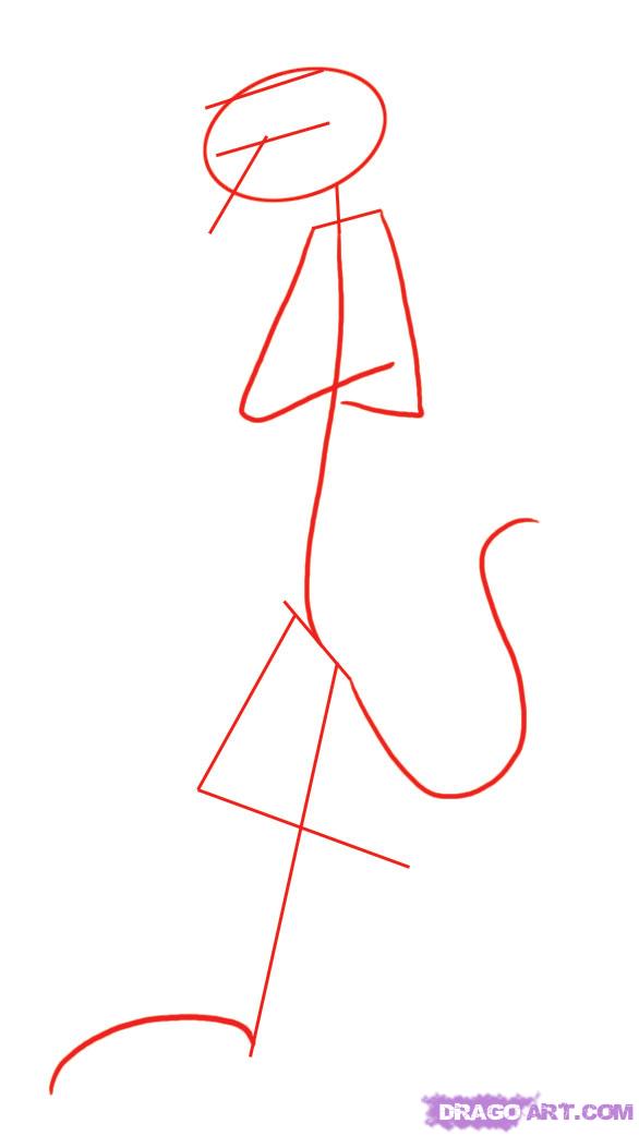 586x1042 Draw Pink Panther, Step - Pink Panther Drawing