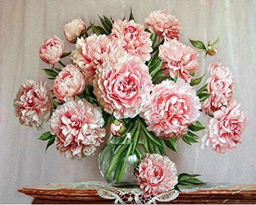 500x401 Morgofun New Diy Painting Paint - Pink Peony Drawing