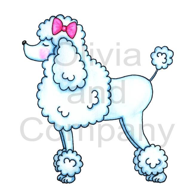 650x650 pink poodle drawing poodle with pink bow art poodle tattoo - Pink Poodle Drawing