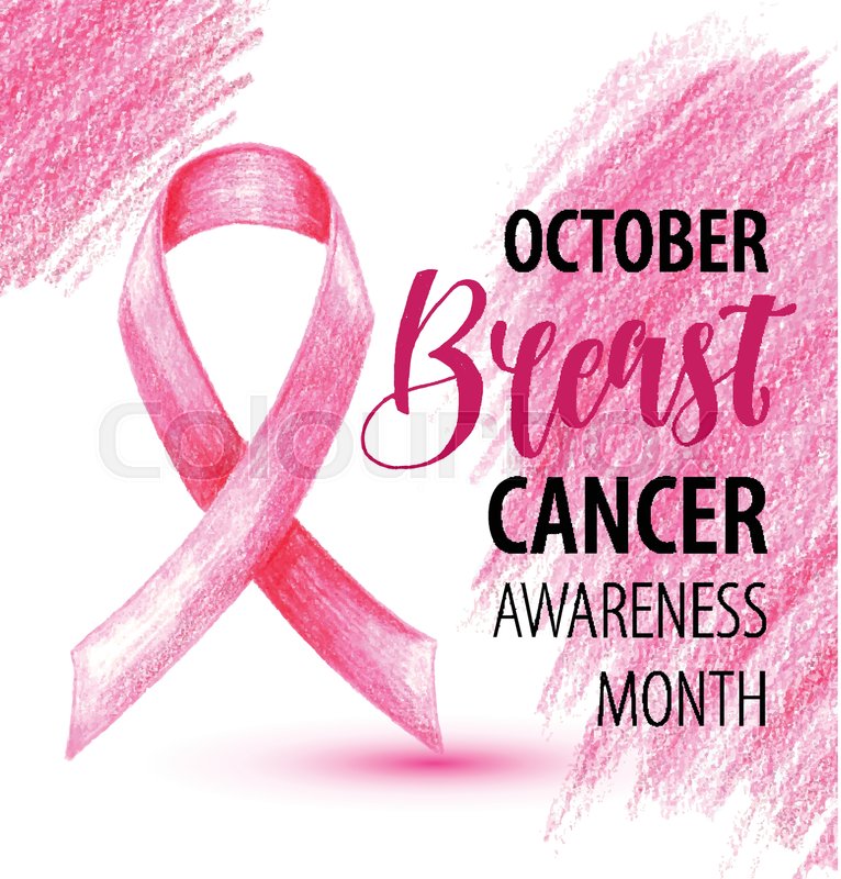 766x800 pink ribbon symbol drawing for breast stock vector colourbox - Pink Ribbon Drawing