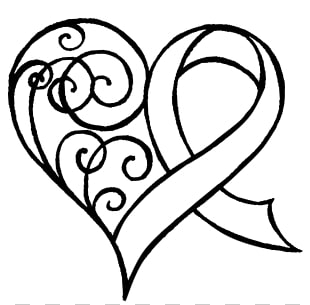 310x305 drawings of heart with ribbon png cliparts for free download - Pink Ribbon Drawing