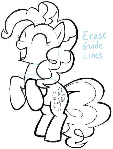 471x618 How To Draw A Happy Pinkie Pie From My Little Pony With Easy Steps - Pinkie Pie Drawing